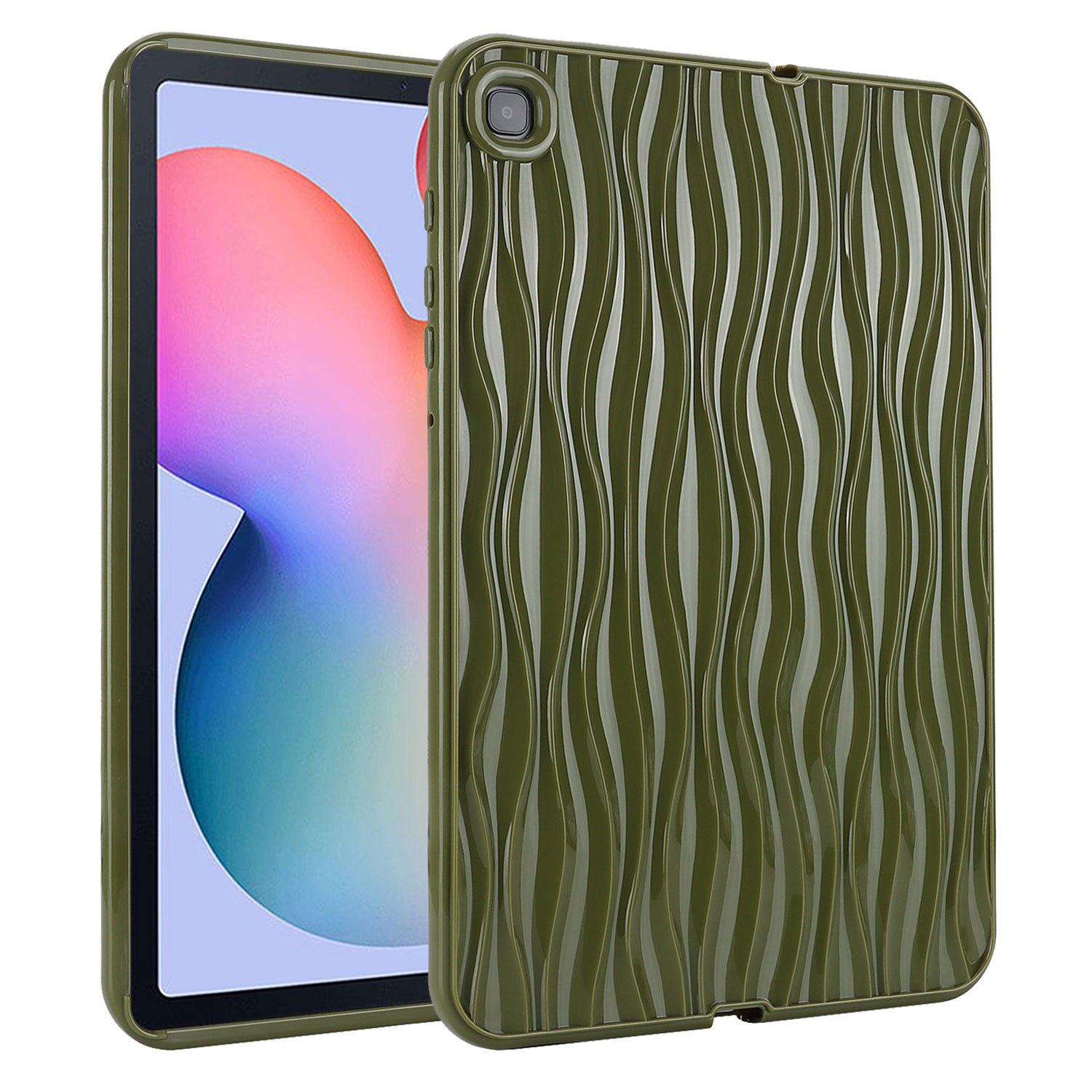 TPU Protective Case for Samsung Galaxy Tab S6 Lite P610 P615 Tab S6 Lite (2022) Solid Color Water Ripple Texture Tablet Cover TPU Protective Case for Samsung Galaxy Tab S6 Lite P610 P615 Tab S6 Lite (2022) Solid Color Water Ripple Texture Tablet Cover